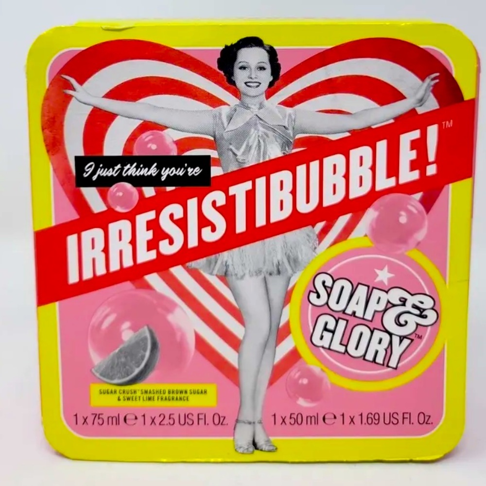 NEW Soap & Glory Irresistibubble Set "Sugar Crush" Body Wash & Body Buttercream